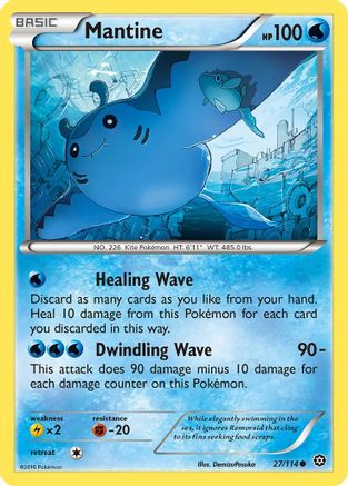 Mantine 27/114 - XY  Steam Siege