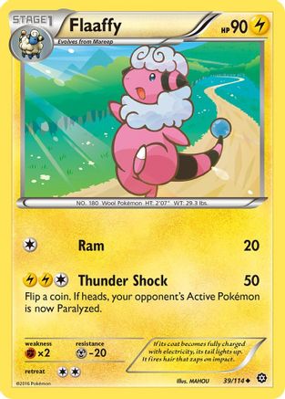 Flaaffy 39/114 - XY  Steam Siege Reverse Holofoil