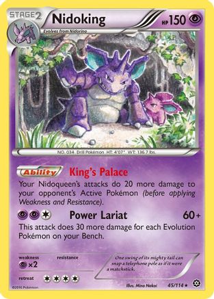 Nidoking 45/114 - XY  Steam Siege Reverse Holofoil