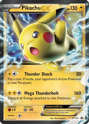 Pikachu EX - XY174 XY174/211 - XY Promos Holofoil
