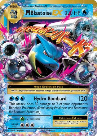M Blastoise EX 22/108 - XY  Evolutions Holofoil