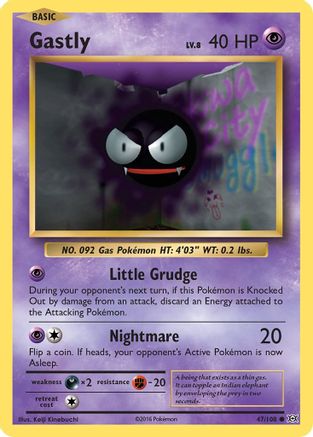 Gastly 47/108 - XY  Evolutions