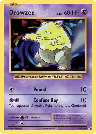 Drowzee 49/108 - XY  Evolutions