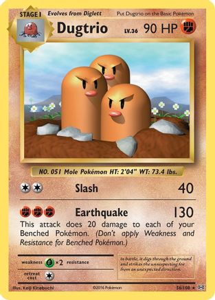 Dugtrio 56/108 - XY  Evolutions