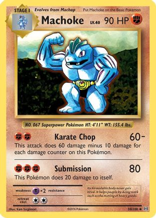Machoke 58/108 - XY  Evolutions
