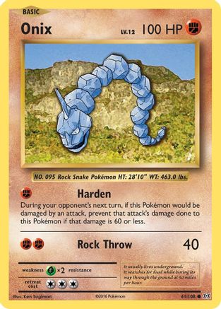 Onix 61/108 - XY  Evolutions Reverse Holofoil