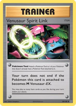 Venusaur Spirit Link 89/108 - XY  Evolutions Reverse Holofoil