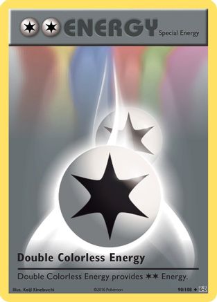 Double Colorless Energy 90/108 - XY  Evolutions Reverse Holofoil