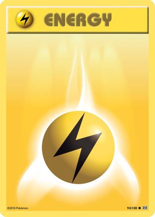 Lightning Energy 94/108 - XY  Evolutions Reverse Holofoil
