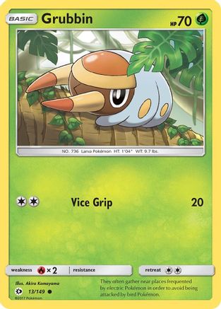 Grubbin 13/149 - SM Base Set