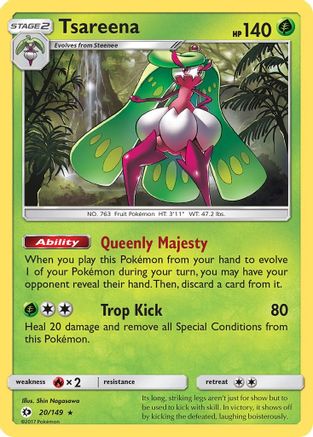 Tsareena 20/149 - SM Base Set Holofoil