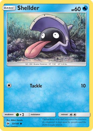 Shellder 33/149 - SM Base Set