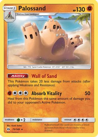 Palossand 75/149 - SM Base Set Reverse Holofoil