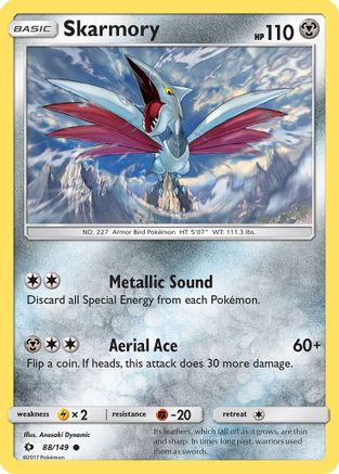 Skarmory 88/149 - SM Base Set Reverse Holofoil