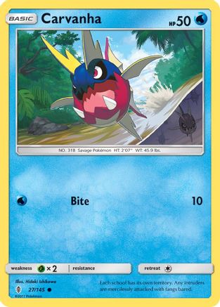 Carvanha 27/145 - SM  Guardians Rising Reverse Holofoil