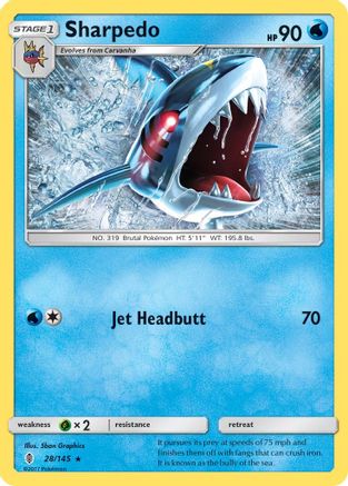 Sharpedo 28/145 - SM  Guardians Rising
