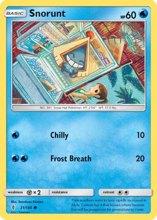 Snorunt 31/145 - SM  Guardians Rising Reverse Holofoil