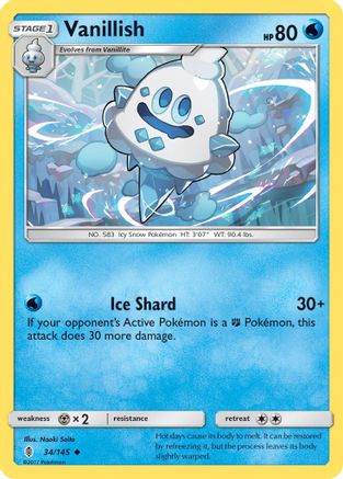 Vanillish 34/145 - SM  Guardians Rising