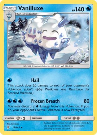 Vanilluxe 35/145 - SM  Guardians Rising