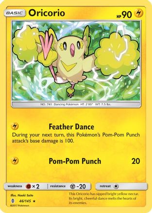 Oricorio (46) 46/145 - SM  Guardians Rising Reverse Holofoil