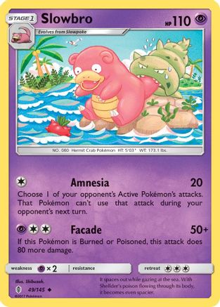 Slowbro 49/145 - SM  Guardians Rising
