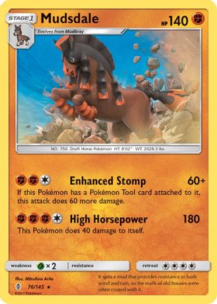 Mudsdale 76/145 - SM  Guardians Rising Holofoil