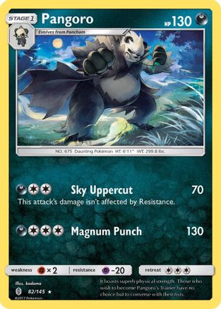 Pangoro 82/145 - SM  Guardians Rising Reverse Holofoil