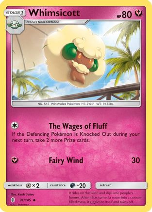 Whimsicott 91/145 - SM  Guardians Rising