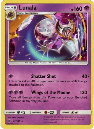 Lunala - 61/145 (Cracked Ice Holo) 61 - Deck Exclusives Holofoil