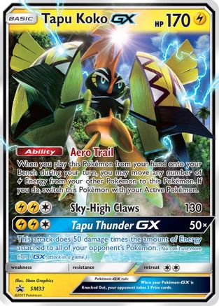 Tapu Koko GX - SM33 SM33/248 - SM Promos Holofoil