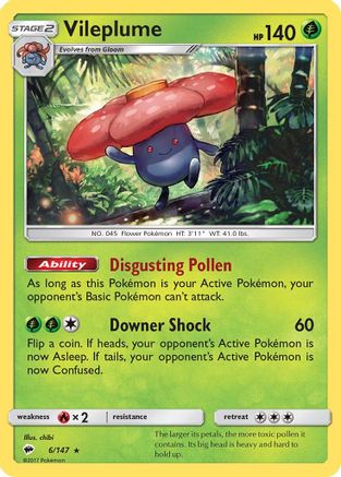 Vileplume 6/147 - SM  Burning Shadows Holofoil