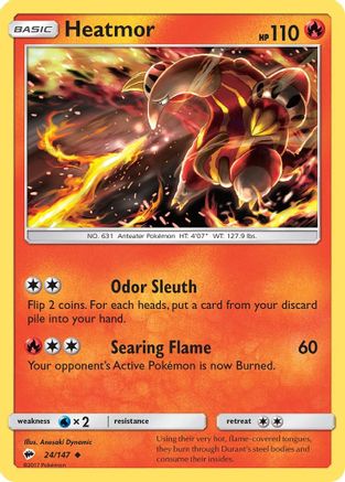 Heatmor 24/147 - SM  Burning Shadows Reverse Holofoil