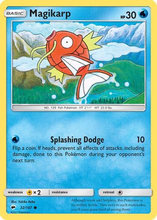 Magikarp 32/147 - SM  Burning Shadows Reverse Holofoil