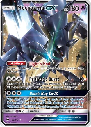 Necrozma GX 63/147 - SM  Burning Shadows Holofoil