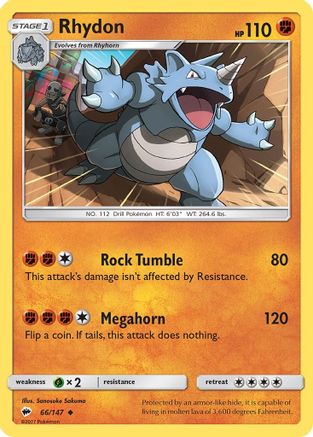 Rhydon 66/147 - SM  Burning Shadows