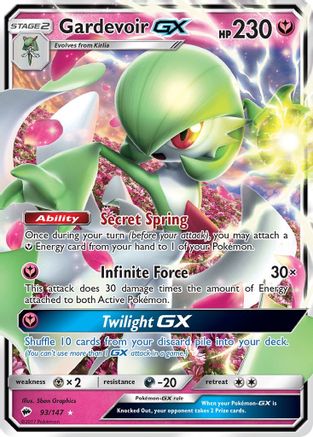 Gardevoir GX 93/147 - SM  Burning Shadows Holofoil
