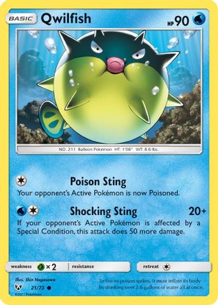 Qwilfish 21/73 - Shining Legends