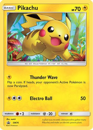 Pikachu - SM76 SM76/248 - SM Promos Holofoil