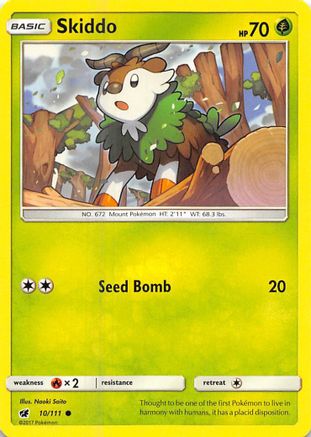 Skiddo 10/111 - SM  Crimson Invasion Reverse Holofoil