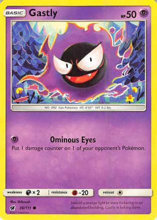 Gastly 36/111 - SM  Crimson Invasion