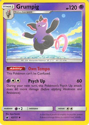 Grumpig 42/111 - SM  Crimson Invasion