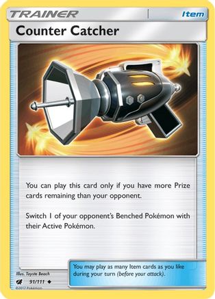 Counter Catcher 91/111 - SM  Crimson Invasion Reverse Holofoil