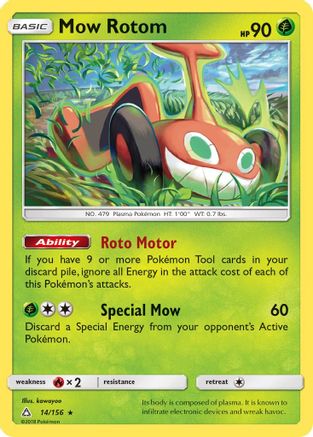 Mow Rotom 14/156 - SM  Ultra Prism