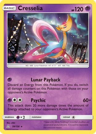 Cresselia 59/156 - SM  Ultra Prism Holofoil