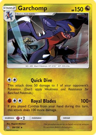 Garchomp 99/156 - SM  Ultra Prism