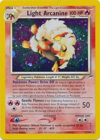 Light Arcanine 12/105 - Neo Destiny Unlimited Holofoil