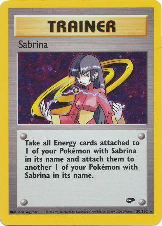 Sabrina (20) 20/132 - Gym Challenge Unlimited Holofoil