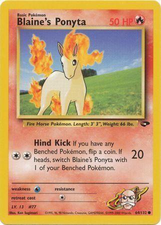 Blaine's Ponyta 64/132 - Gym Challenge Unlimited