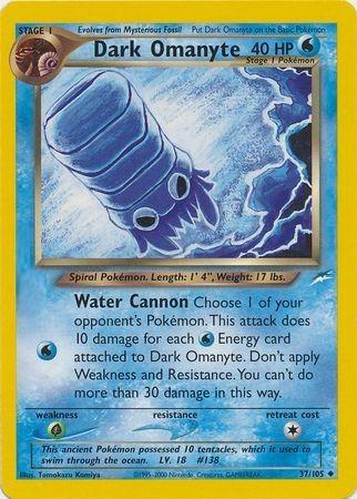 Dark Omanyte 37/105 - Neo Destiny Unlimited