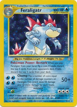 Feraligatr (4) 4/111 - Neo Genesis Unlimited Holofoil